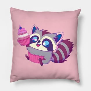 Raccon Cupcake Pillow