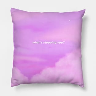 Pink Aesthetic cloud sky Pillow