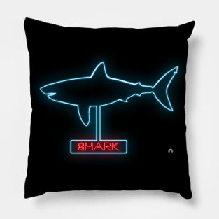 Neon Shark Pillow