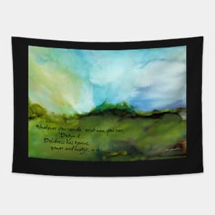 Dreaming Magic quote Tapestry