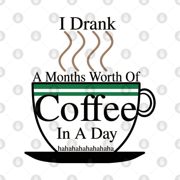 I DRANK A MONTHS WORTH OF COFFEE IN A DAY! HAHAHAHA by blueversion