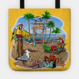 Parrot Beach Party Tote