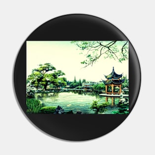 China landscape oil painting Pin