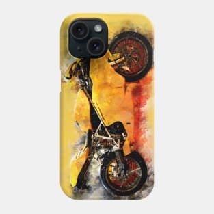 Yellow motorcycle Phone Case
