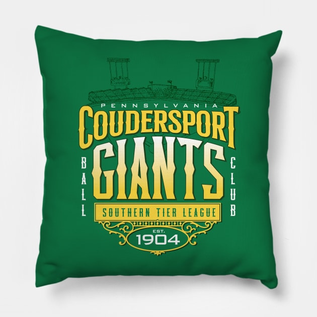 Coudersport Giants Pillow by MindsparkCreative