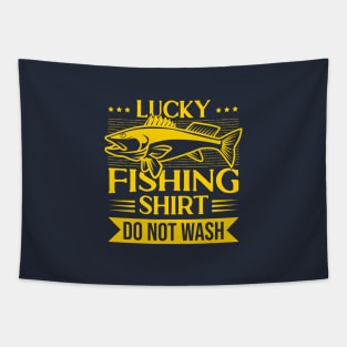 Lucky Fishing Do Not Wash Tapestry