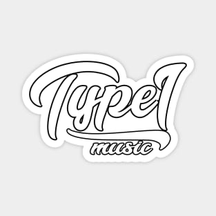 Type1 Script Logo Magnet