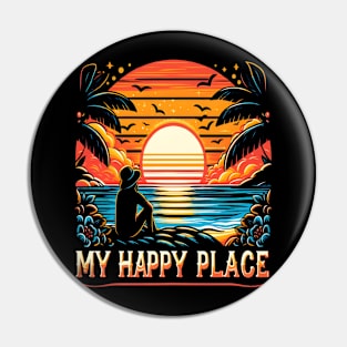 Summer Beach Sea Ocean Is My Happy Place Pin