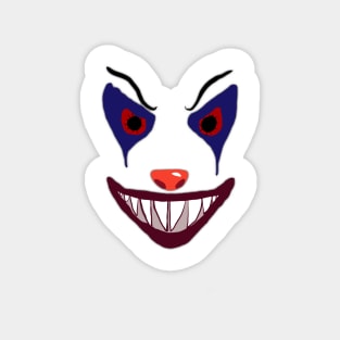 Scary clown head Magnet