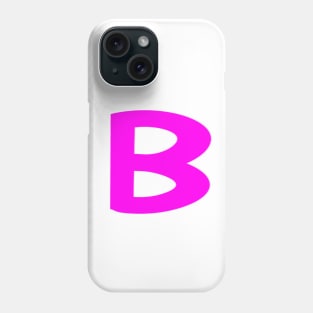 Letter B Pink Phone Case