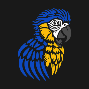Blue Macaw Parrot T-Shirt