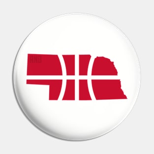 Nebraska Basketball Pin