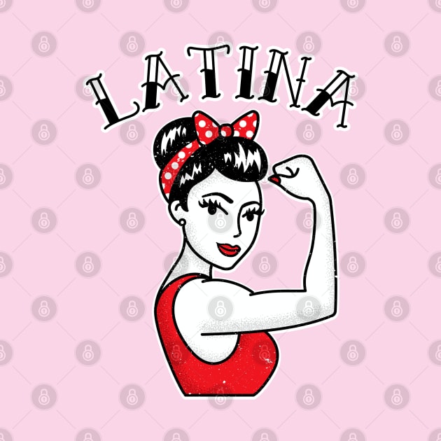 Cute Latina Rosie the Riveter Tattoo by PUFFYP