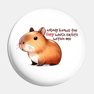 Nobody Knows The Fury Which Exists Within Me Pin