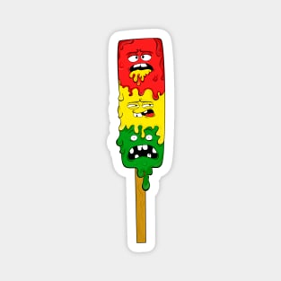 Colorful popsicle ice cream Magnet