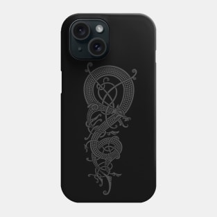 The Viking Dragon Fáfnir (silver) Phone Case