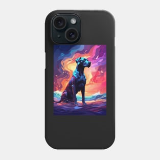 Great Dane Beach Sunset Phone Case