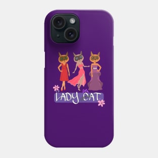 3 Pretty Lady cats - Cartoons Phone Case