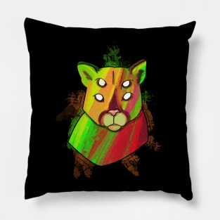 Media Riots Cougar Pillow