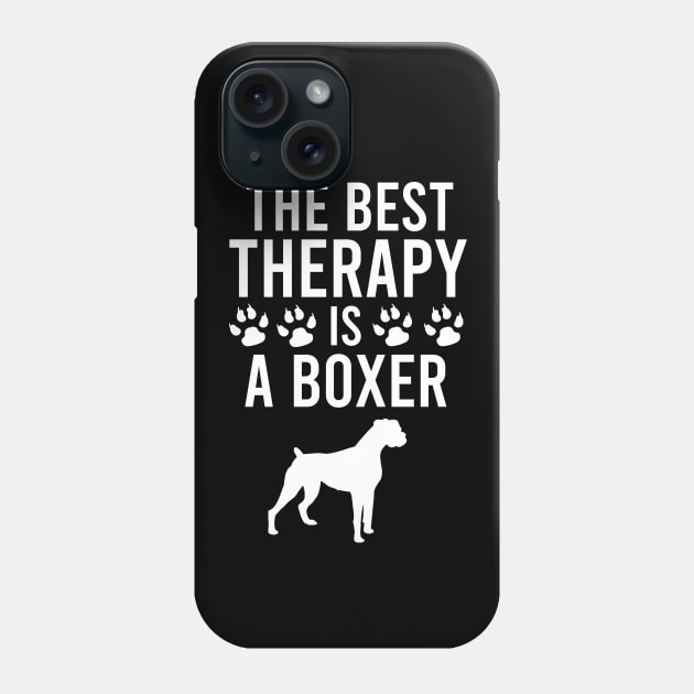 The best therapy is a boxer Phone Case by cypryanus