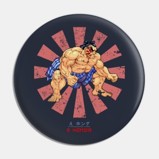 E Honda Retro Japanese Street Fighter Pin