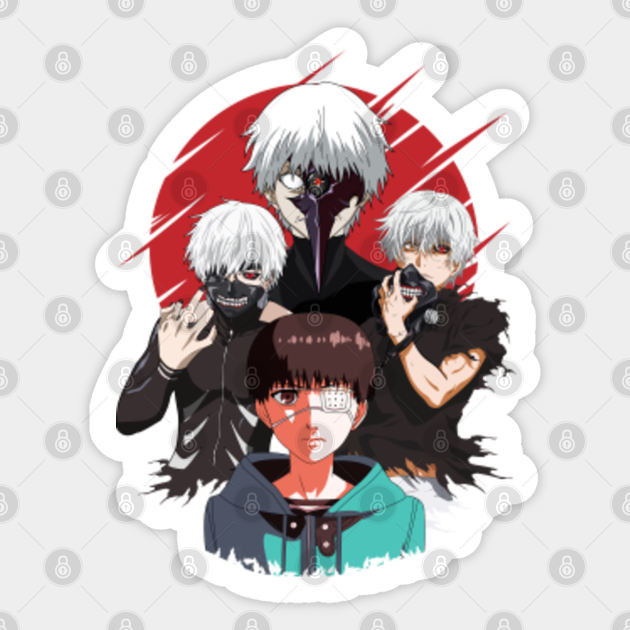 Tokyo Ghoul Kaneki Tokyo Ghoul Sticker Teepublic Tokyo Ghoul Kaneki Tokyo Ghoul Sticker Teepublic