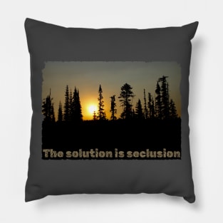 The solution is seclusion Pillow