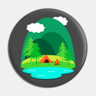 Camping Adventure Pin