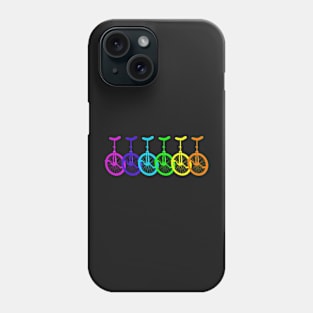 Rainbow Unicycles Phone Case