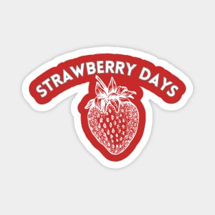 Lined Strawberry Days Celebration Pleasant Grove Utah Magnet