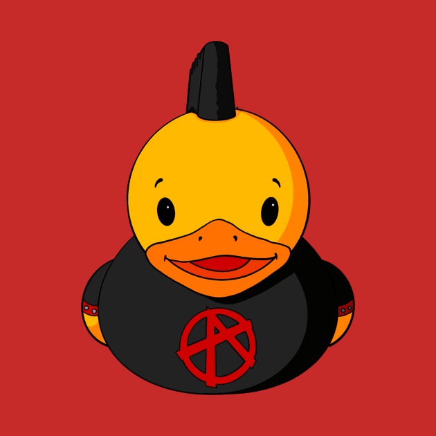 Anarchy Boy Rubber Duck by Alisha Ober Designs