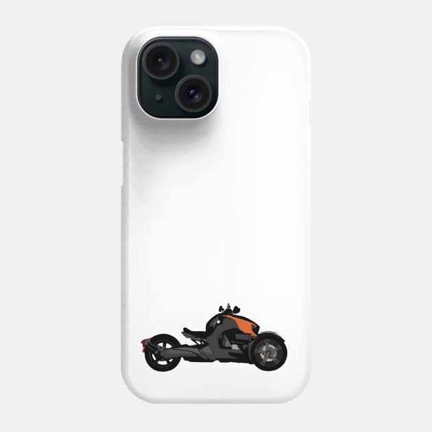 Can Am Ryker Orange Blaze Phone Case by WiredDesigns