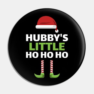 Husband's Little Ho Ho Ho, Striped Leggings, Christmas Hats, Husband and Wife Comedy Pin