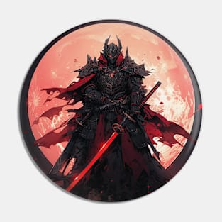 Full Moon Samurai Pin