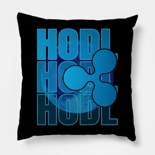 HODL, ripple, XRP, To the moon Pillow