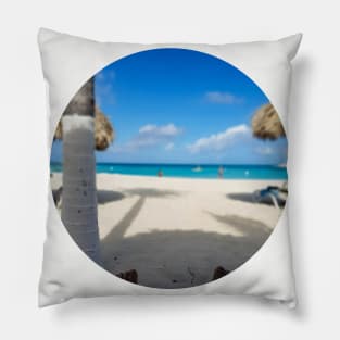 Summer on Palm Beach Pillow