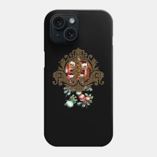 Santa Claus and elves after work Phone Case