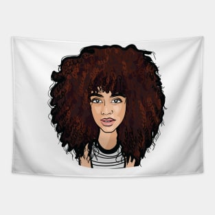 Crazy Curly Afro Tapestry