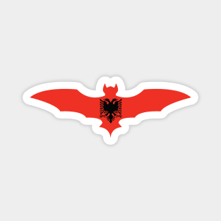 Albanian Bat Flag Magnet