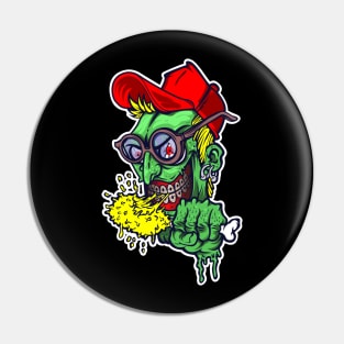 ZOMBIE ILLUSTRATION Pin