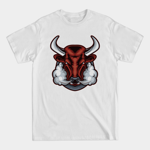 Discover Angry Bull Head - Bull - T-Shirt