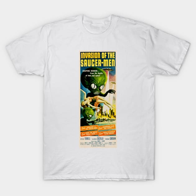 Invasion Of The Saucer Men Vintage Alien Movie T-Shirt Invasion Of The Saucer Men Vintage Alien Movie T-Shirt