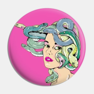 Medusa Greek Goddess Pin