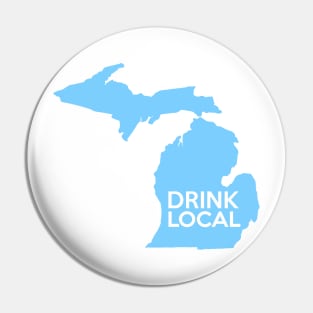 Michigan Drink Local MI Detroit Blue Pin