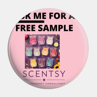 ask me for a free sample Pin