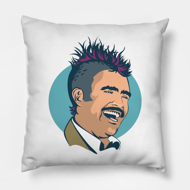 Vicente Fernandez Punk Pillow by Sauher