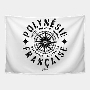 French Polynesia Compass Tapestry