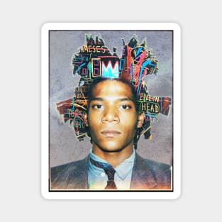 Basquiat Collage Magnet