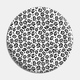 Black Gray Animal Pattern Pin