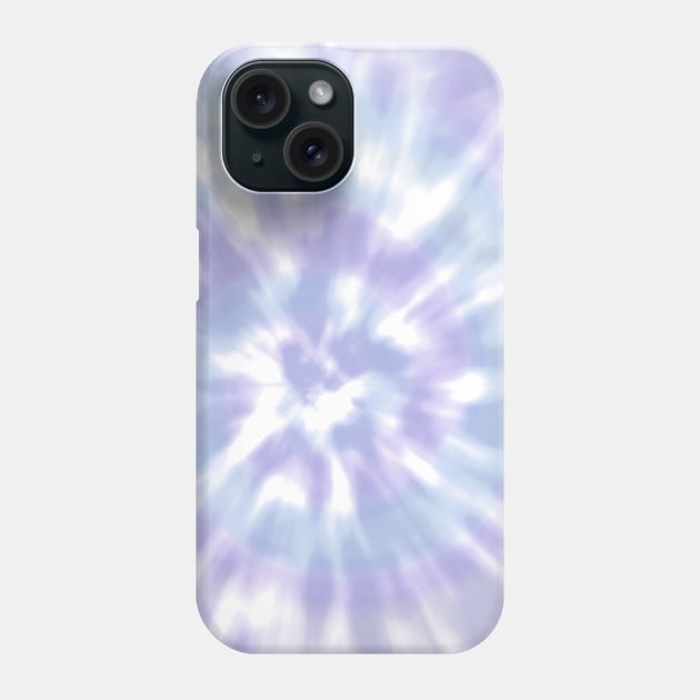 Light Blue and Light Purple Tie Dye - Aesthetic Pale Blue, Mauve, Lilac Phone Case by YourGoods